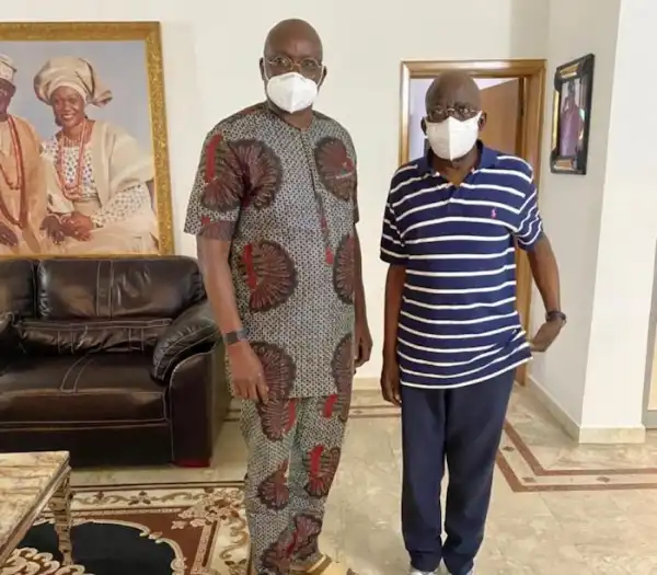 Former Ekiti State Governor, Fayose Visits Tinubu In Lagos (Photo)