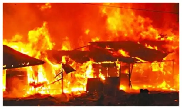 Fire ravages shops in Oyo market, hotel in Ibadan