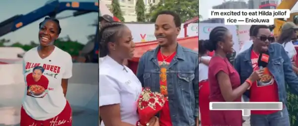 “So Proud Of You”- Enioluwa Hails Hilda Baci As She Eyes World’s Largest Jollof Record