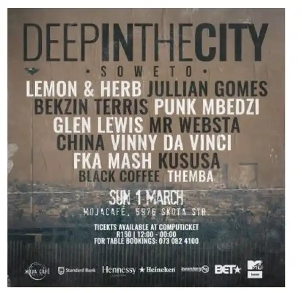 Black Coffee – Live At (Deep In The City Soweto)