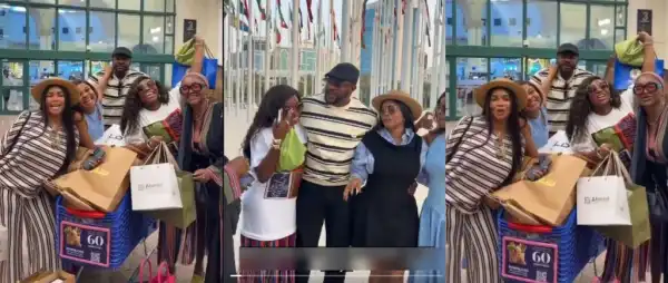 Odunlade Adekola Spoils Mercy Aigbe, Iyabo Ojo And Others With Lavish Shopping Spree In Qatar
