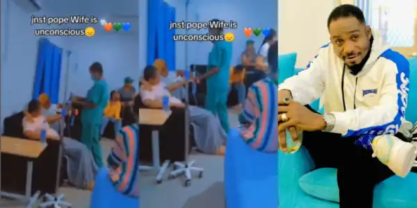 Jnr Pope’s Wife Reportedly On Medical Care After Going Unconscious