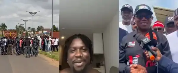“I Hope They Can Do The Same When Bandits Come” -VeryDarkMan Reacts To Peter Obi’s Experience In Benue