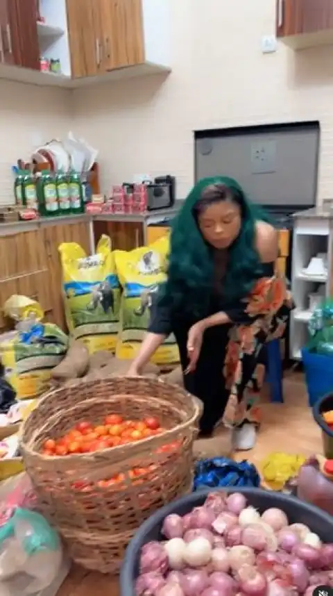 Why I Shop Every Two months – Bobrisky Brags As He Shows Off Foodstuffs