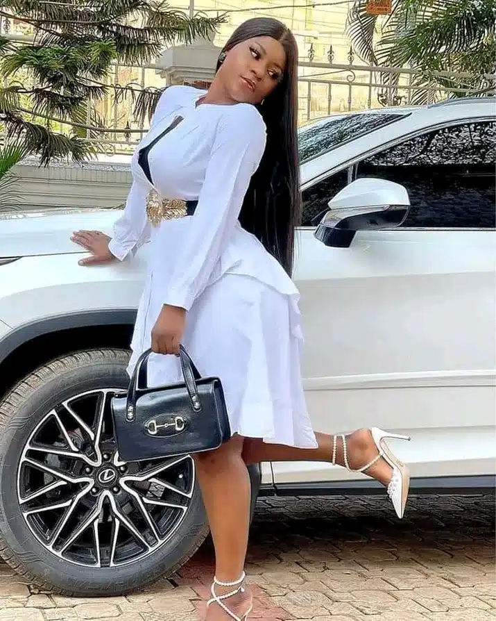 Destiny Etiko reacts as Ekene Umenwa and husband welcome first child