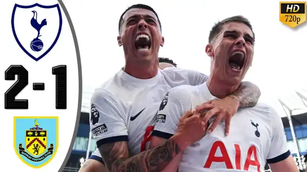Tottenham vs Burnley 2 - 1 (Premier League 2024 Goals & Highlights)