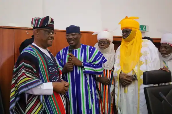 FCT traditional rulers hail President Tinubu’s developmental strides, honours Wike with “Light of Abuja” title