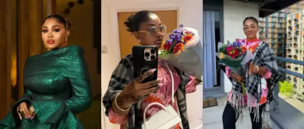 Mercy Aigbe Overwhelmed As UK Fans Shower Her With Love And Flowers