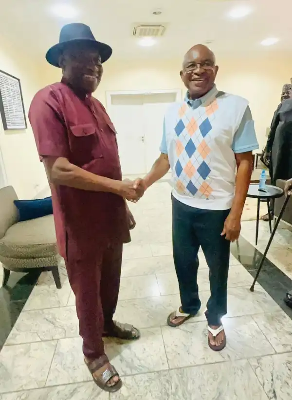 2027: Goodluck Jonathan meets ADC Chairman, David Mark