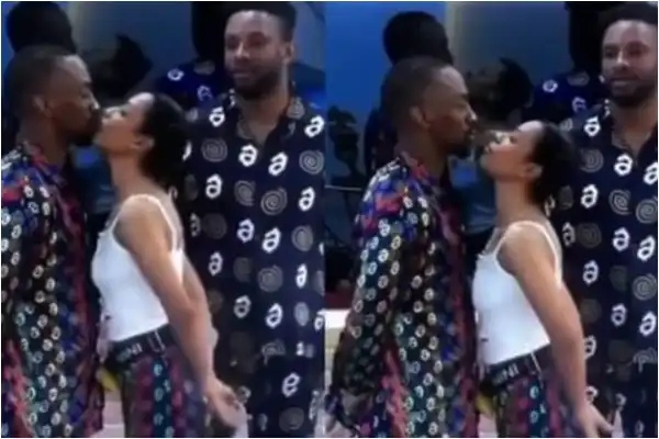 #BBNaija 2021: Nini And Saga Finally Share First Kiss – Video