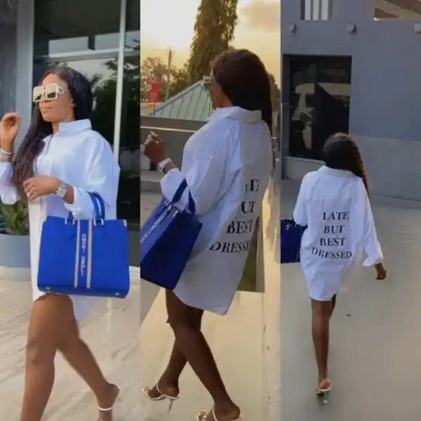 How Omoni Oboli Reacted After A Troll Who Mocked Her For Wearing Same High-Heeled Slippers Three Times