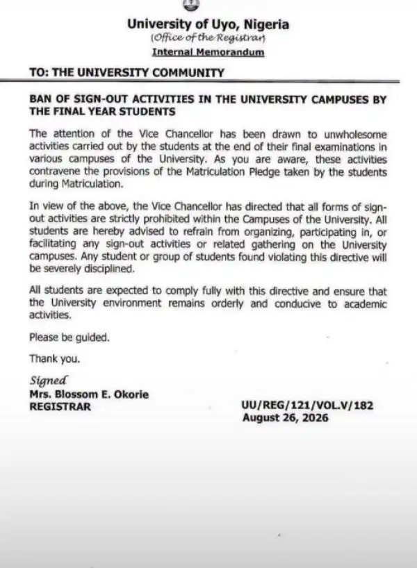 DOU announces Post-UTME screening exercise for selected faculties, 2026/2027