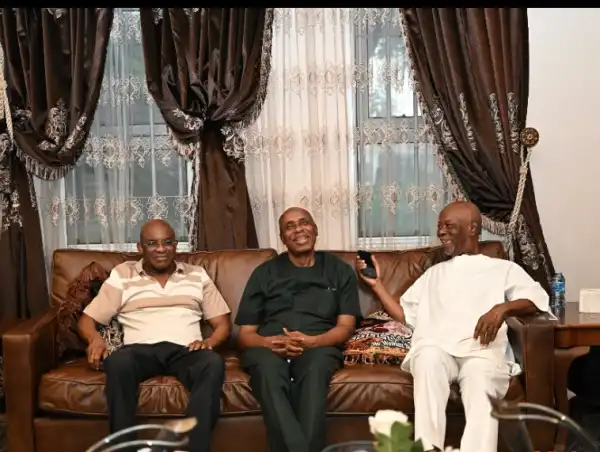 David Mark, Aregbesola, Malami, others visit Amaechi after Peter Obi [VIDEO]