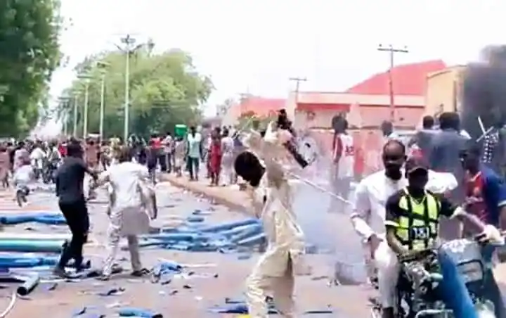 Breaking: Igbo Owned Building Material Market Attack And Burn Down In Sokoto-pic