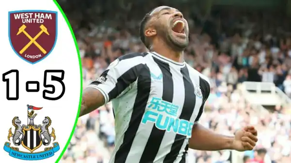 West Ham vs Newcastle United 1 - 5 (Premier League 2023 Goals & Highlights)