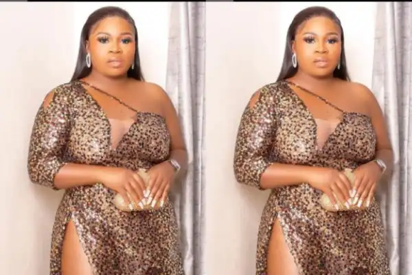 ‘She looks like a bouncer’ Netizens slam actress, Olaide Oyedeji as she shows off her new look after butt enlargement surgery (video)