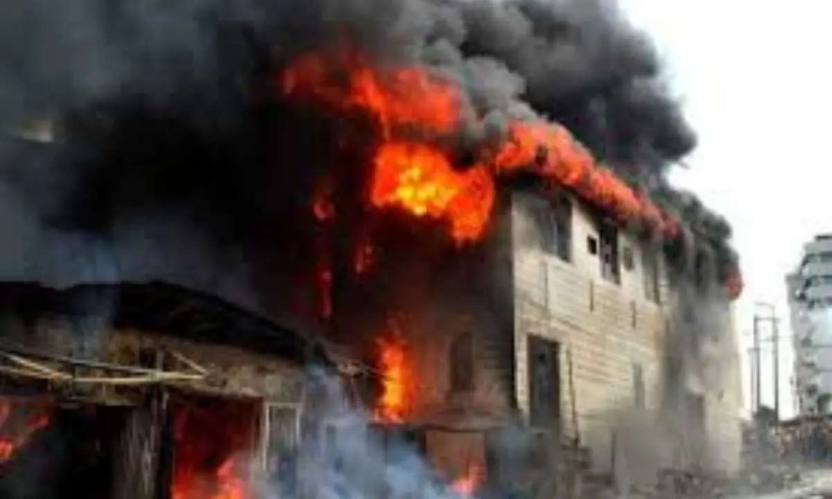 Fire razes furniture workshop, church in Ibadan