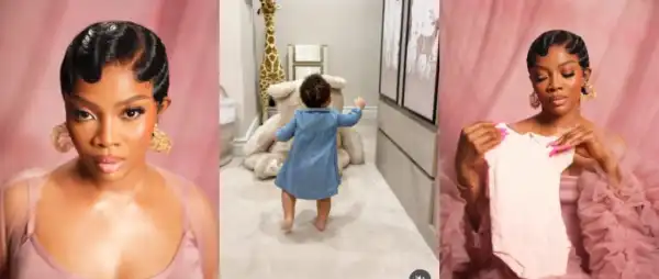 “My Baby Is One”- Toke Makinwa Celebrates Daughter’s First Birthday