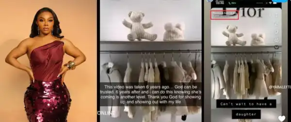 Toke Makinwa Reflects on Post From 6-years Ago as She Prepares to Welcome Daughter