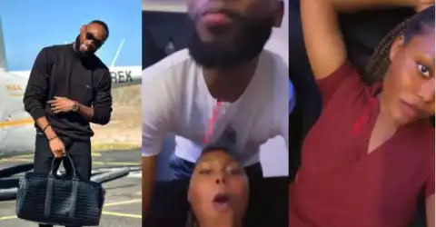See The Moment A Mystery Lady Labeled BBNaija Star, Emmanuel A 'Bitter Leaf' (Video)