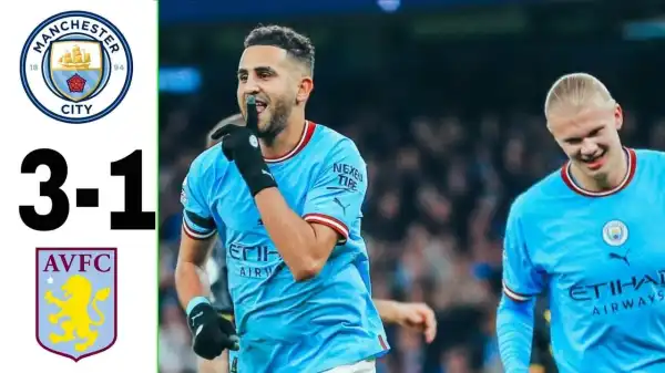 Manchester City vs Aston Villa 3 - 1 (Premier League 2023 Goals & Highlights)