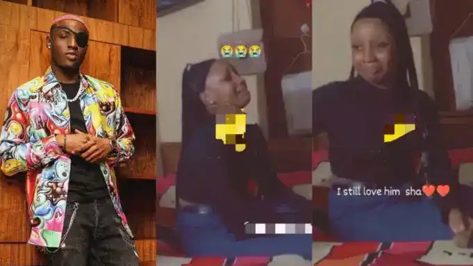 Female fan sheds bitter tears because Ruger didn’t touch her during his recent show (Video)