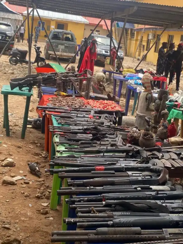 Police recover 20 pump-action guns, 14 AK-47s in Imo