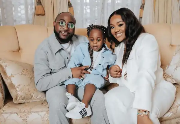 Adorable Photos Of Davido, Chioma And Their Son, Ifeanyi