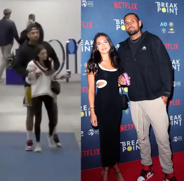 Fans spot Nick Kyrgios fondling girlfriend