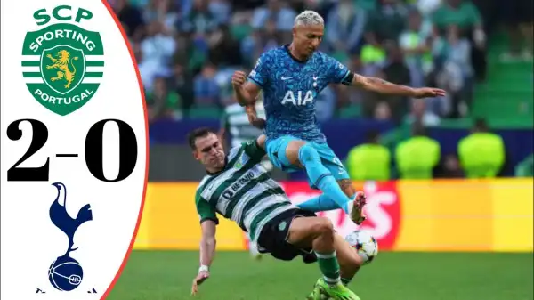 Sporting CP vs Tottenham 2 - 0 (Champions League 2022 Goals & Highlights)