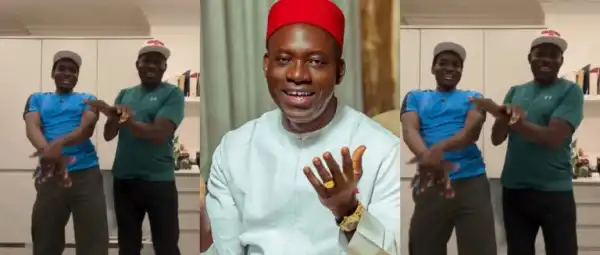 Governor Soludo Shows Off Dance Moves with Son Ozonna in Viral Challenge