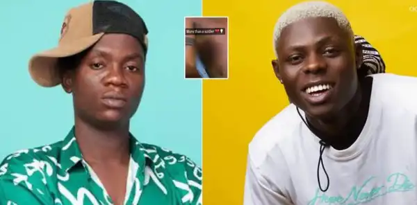 Skitmaker, OGB Recent Tattoos Mohbad’s Name On His Arm (Photo)