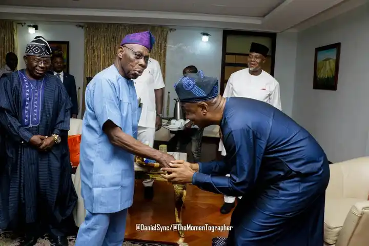 2023: Bukola Saraki Meets Obasanjo