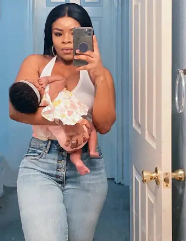 Adorable photo of Laura Ikeji Kanu and her daughter Laurel