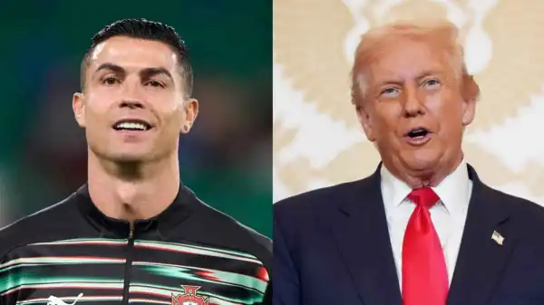 ‘My son big fan of yours’ – Trump says as he honours Cristiano Ronaldo at White House
