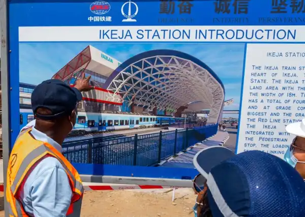 Governor Sanwo-Olu Inspects The Lagos Red Line Rail Project (Videos & Pics)