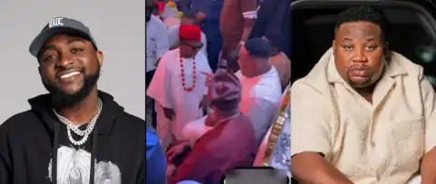 Davido And Cubana Chiefpriest Criticized After Greeting Aki And Paw Paw At Star-Studded Wedding