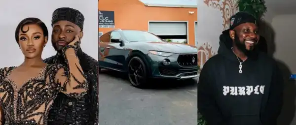“I Wasn’t Expecting This”- Chioma’s PA Reacts As Davido Gifts Him Brand-New Maserati Worth Millions