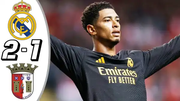 Braga vs Real Madrid 1 - 2 (Champions League Goals & Highlights)