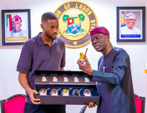 Chelsea defender, Tosin Adarabioyo visits Lagos Governor Babajide Sanwo-Olu