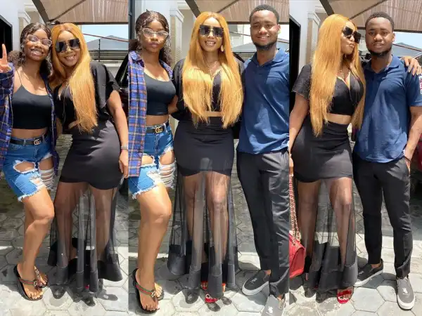 ‘Where’s the mummy?’ – Nigerians React to these family photos of Iyabo Ojo and her children