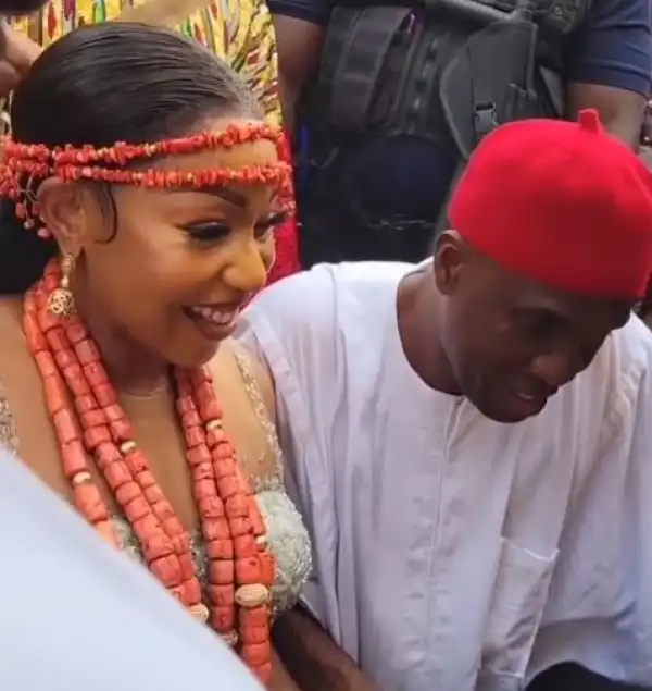 Rita Dominic And Husband Receive Blessings From Village Elders at Their Traditional Wedding Ceremony (Video)