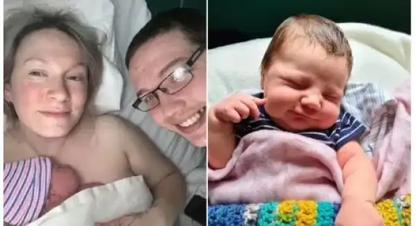 Lockdown: Woman Delivers Baby At Roadside With Her Husband As Doctor [Photos]