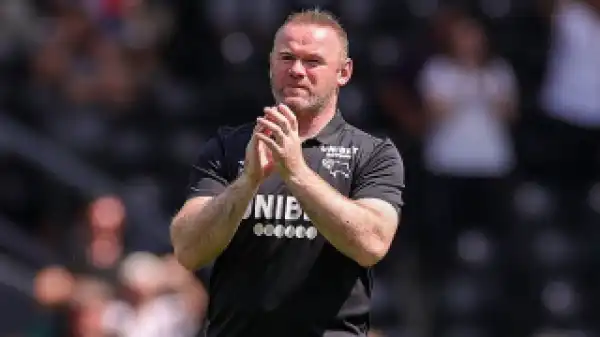 Derby boss Wayne Rooney happy with Burnley rumours