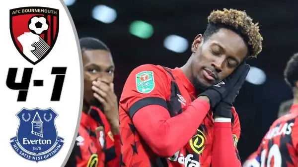 Bournemouth vs Everton 4 - 1 (EFL 2022 Goals & Highlights)
