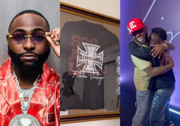 Davido Laughs As Gilmore Frames Outfit He Wore When He Hugged OBO at Lagos Event
