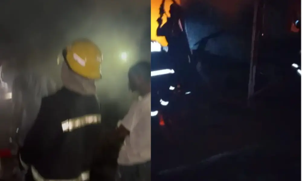 Properties worth millions of naira destroyed as fire ravages shops in Ibadan
