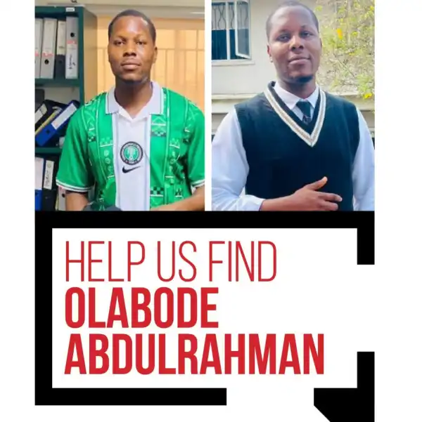 Help find Abdulrahman Olabode — Missing Since June 1