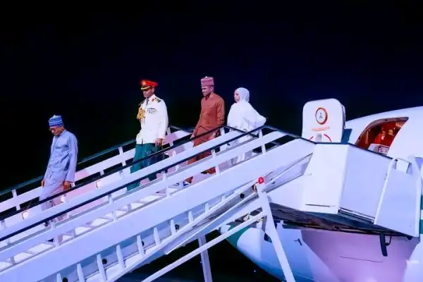 Buhari And His Kids Back From Attending UNGA In New York