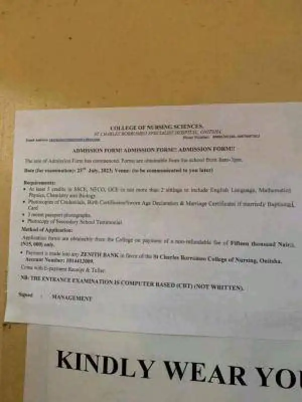 St. Charles Borromeo College of Nursing Science, 2023/2024